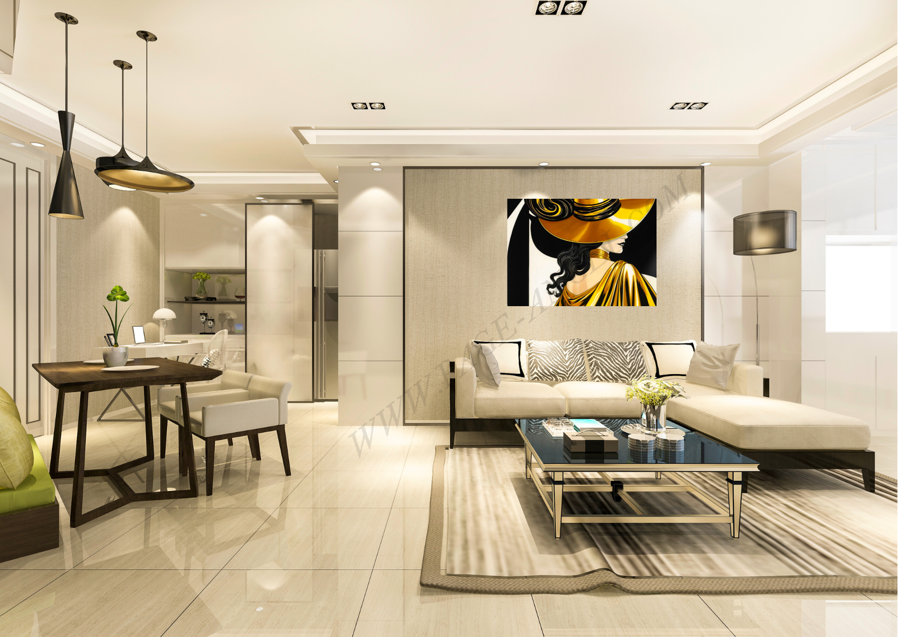 TABLEAU "DORURE D'ALTESSE" (HORIZONTAL 24) – Image 2