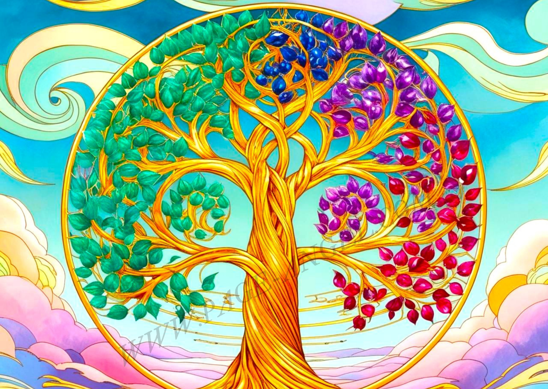 TABLEAU "ARBRE DE VIE" (HORIZONTAL 3)