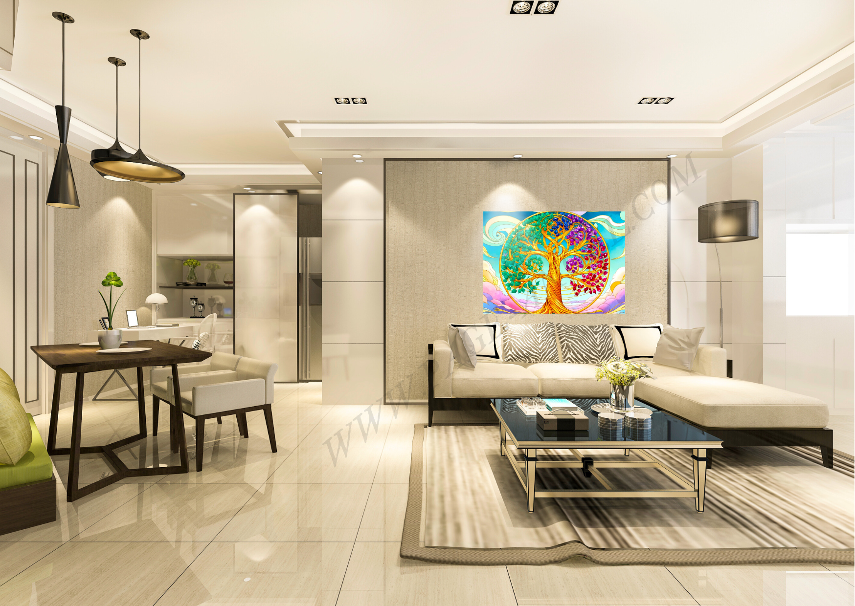 TABLEAU "ARBRE DE VIE" (HORIZONTAL 3) – Image 5