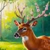 TABLEAU "BOIS DE CERF" (HORIZONTAL 37)