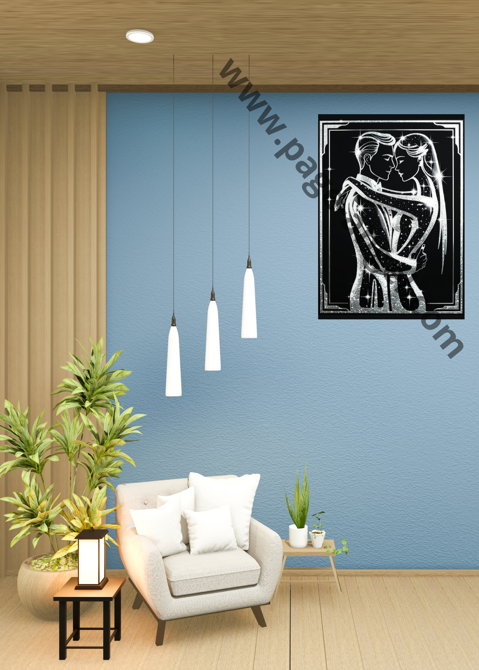 TABLEAU "DUO ETINCELLANT" (VERTICAL 2) – Image 4