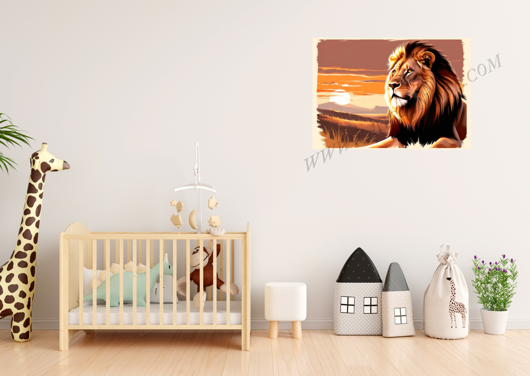 TABLEAU "LA SAGESSE DU LION" (HORIZONTAL 57) – Image 5