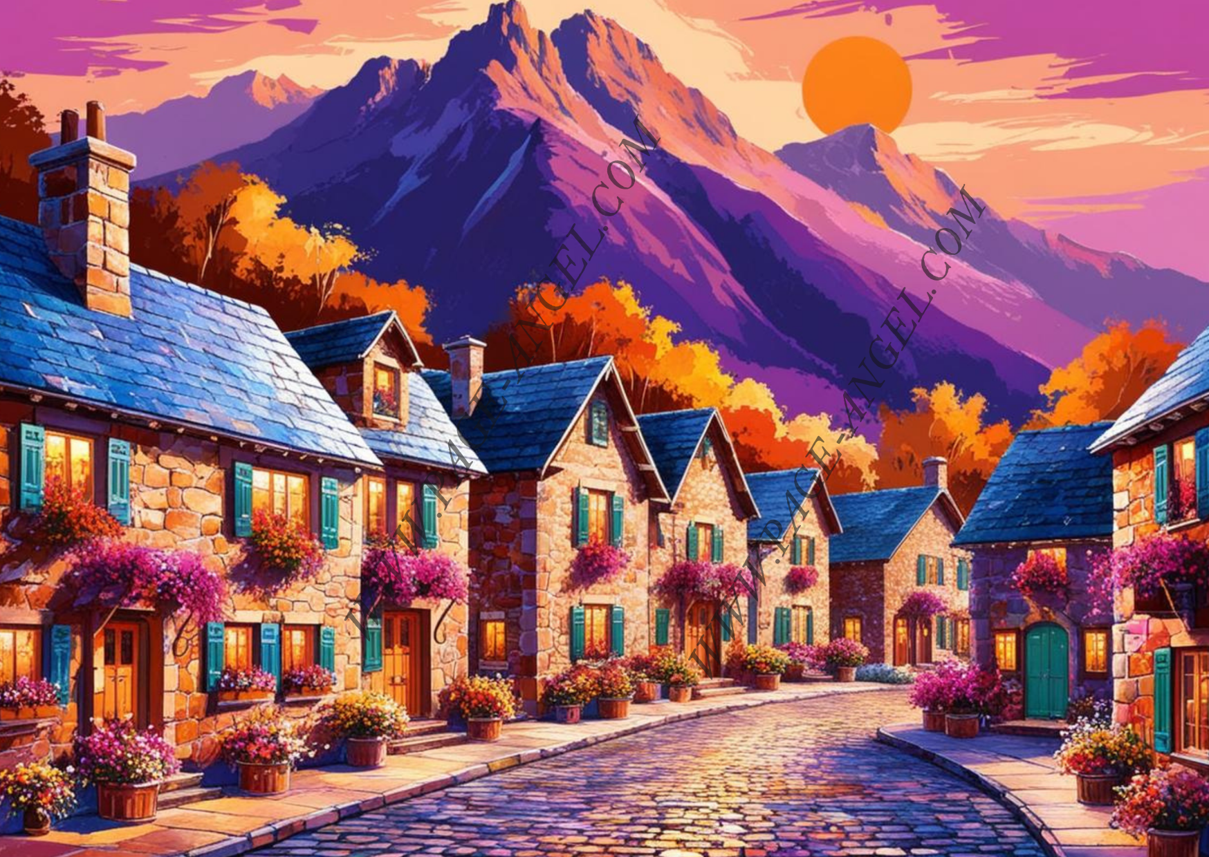 TABLEAU "LE VILLAGE ENCHANTÉ" (HORIZONTAL 71)