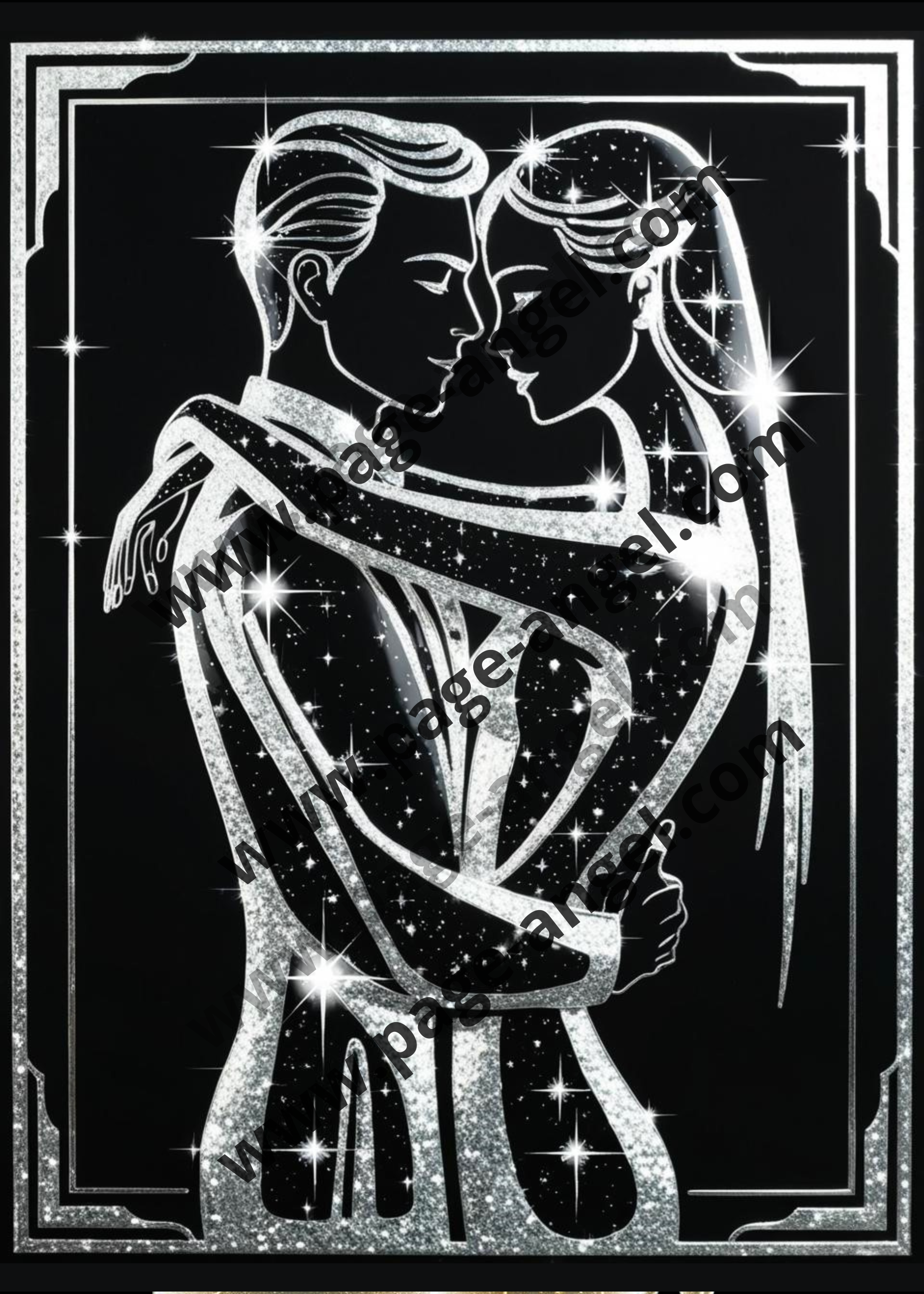 TABLEAU "DUO ETINCELLANT" (VERTICAL 2)