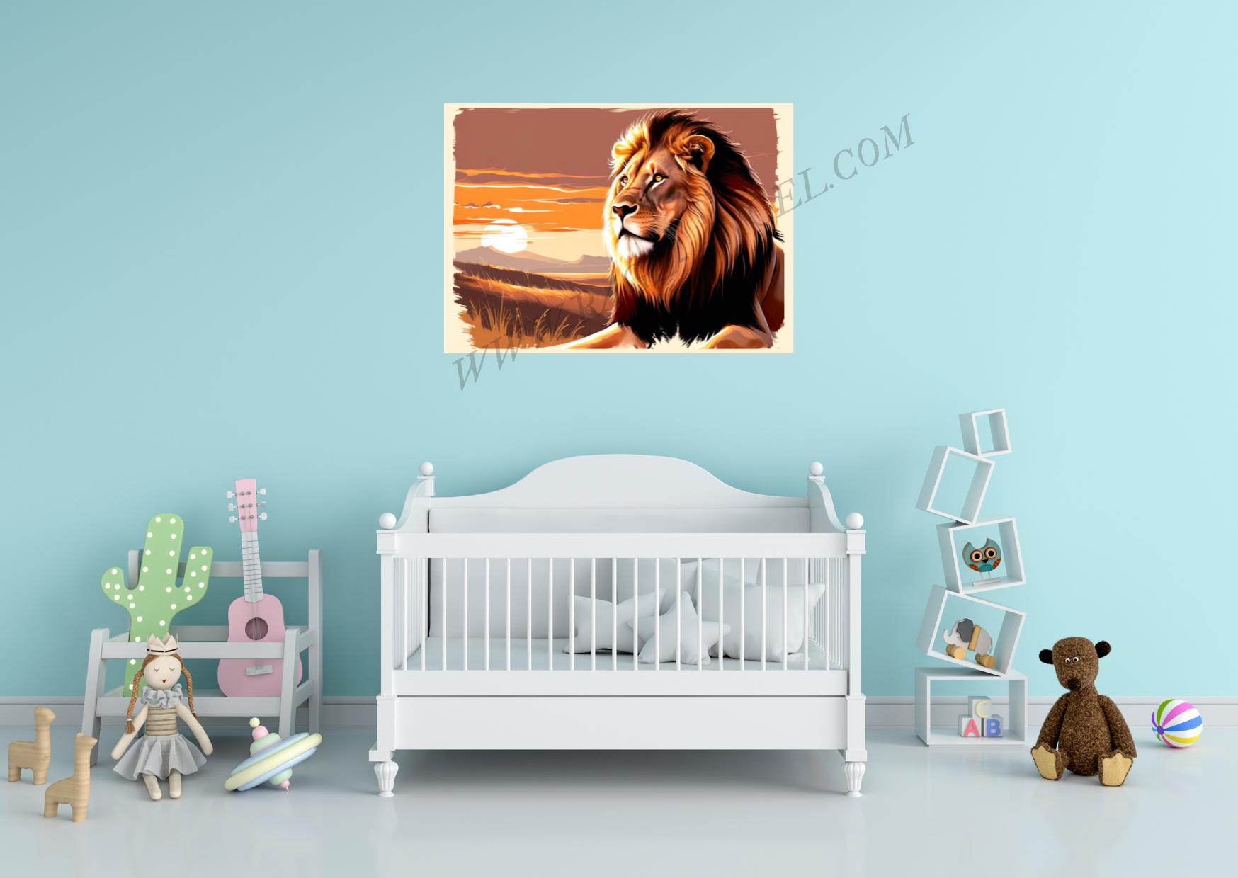 TABLEAU "LA SAGESSE DU LION" (HORIZONTAL 57) – Image 6