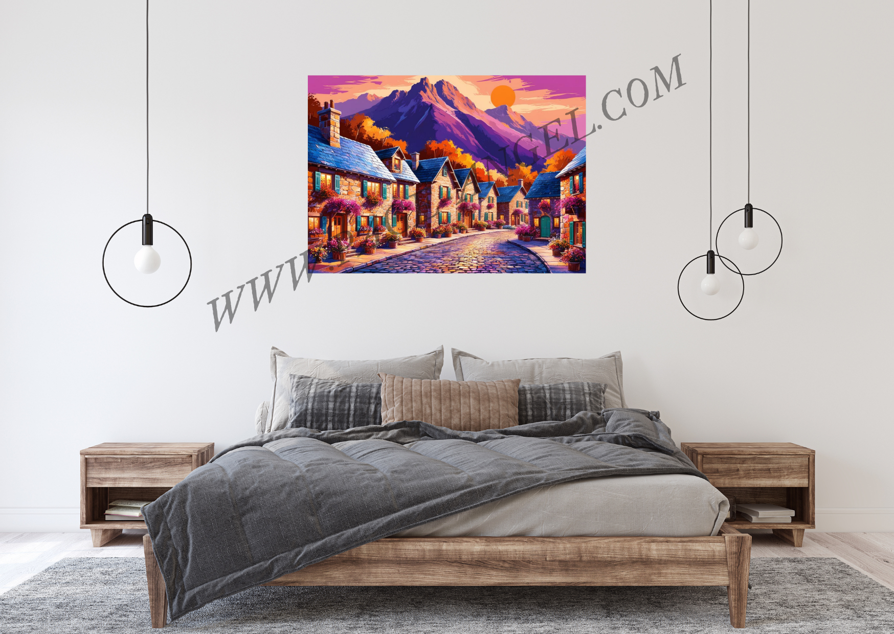 TABLEAU "LE VILLAGE ENCHANTÉ" (HORIZONTAL 71) – Image 7