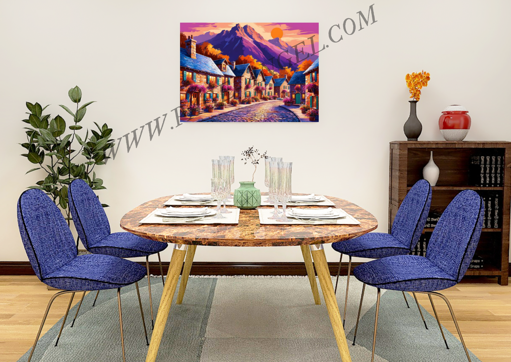 TABLEAU "LE VILLAGE ENCHANTÉ" (HORIZONTAL 71) – Image 5