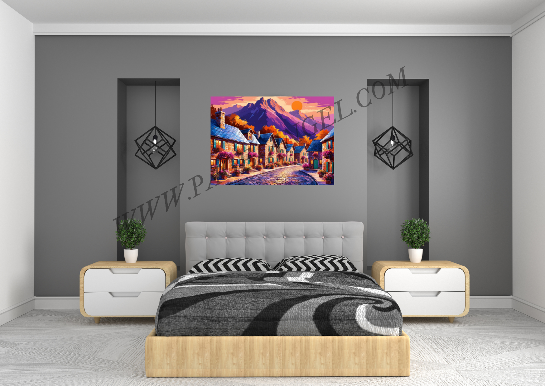 TABLEAU "LE VILLAGE ENCHANTÉ" (HORIZONTAL 71) – Image 4